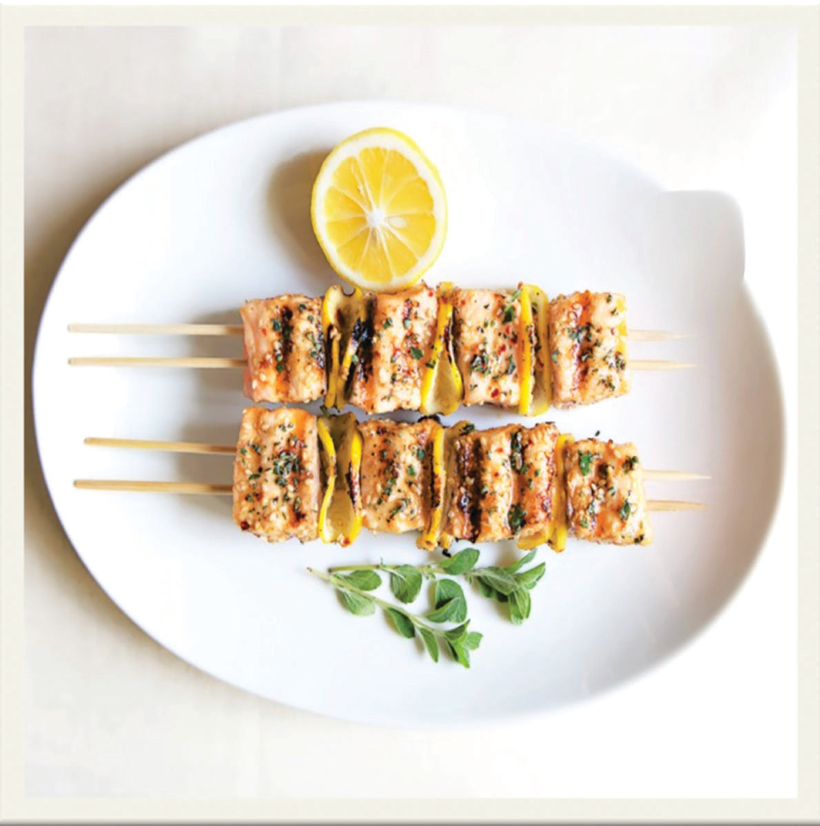 Spicy Salmon Kebabs Vassell Foods Inc